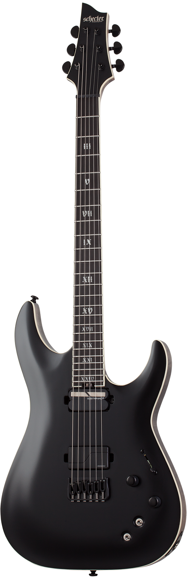Schecter C-1 HT S SLS Evil Twin Electric Guitar, Satin Black - Fair Deal Music