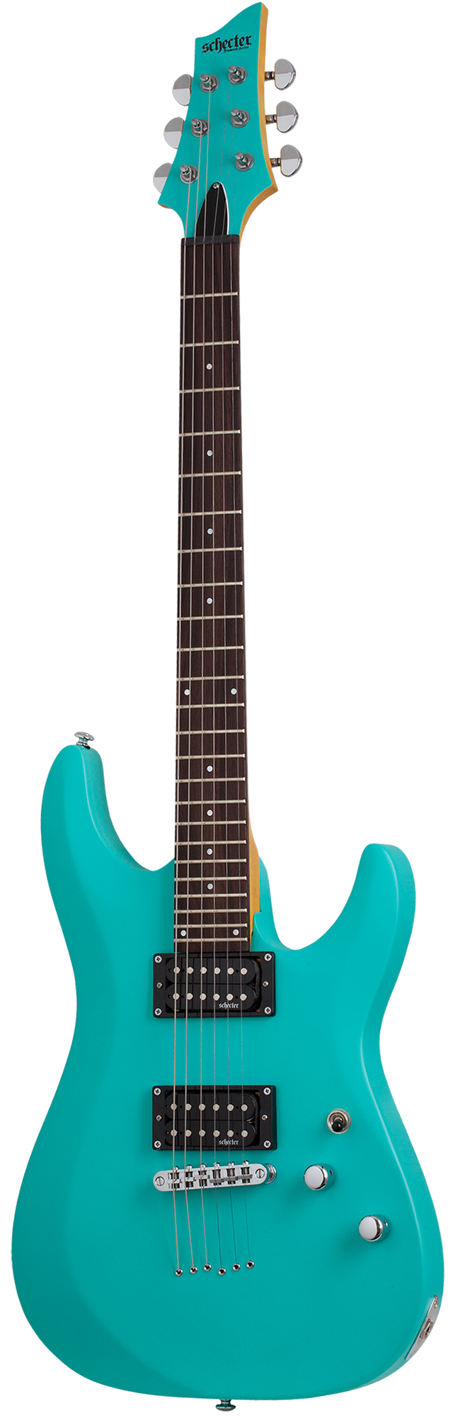 Schecter C-6 Deluxe Aqua - Fair Deal Music
