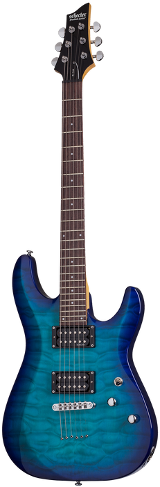 Schecter C-6 Plus, Ocean Blue Burst - Fair Deal Music