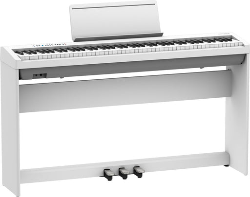 Roland FP-30X-WH Digital Piano in White with Stand and Pedal Unit (Showroom Model) - Fair Deal Music