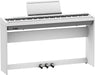 Roland FP-30X-WH Digital Piano in White with Stand and Pedal Unit (Showroom Model) - Fair Deal Music