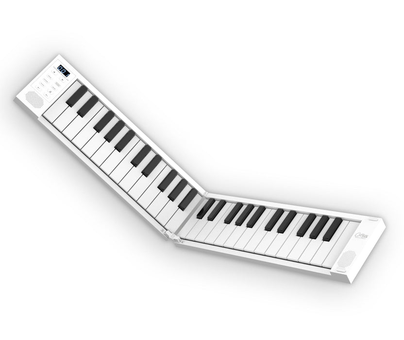 Carry On Piano 49-Key Foldable Piano, White - Fair Deal Music