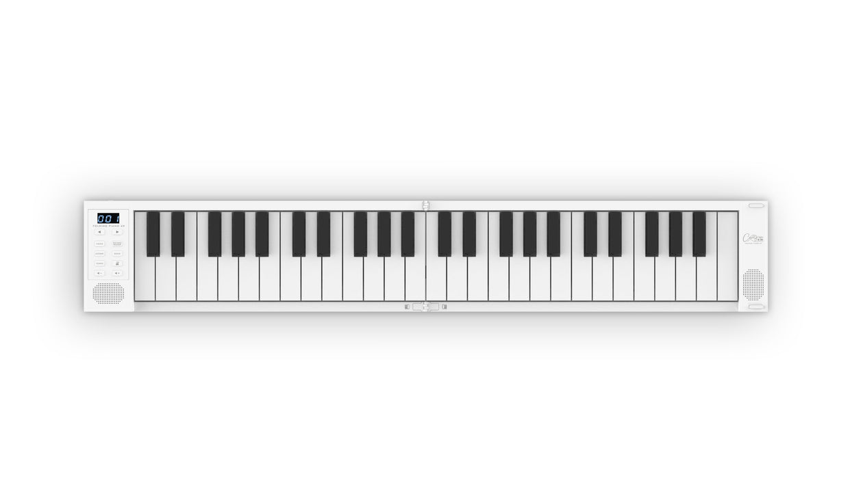 Carry On Piano 49-Key Foldable Piano, White - Fair Deal Music