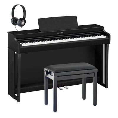 Yamaha CLP-825B Clavinova Digital Piano Black Walnut Bundle