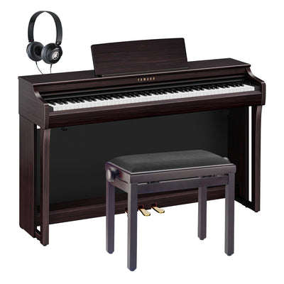 Yamaha CLP-825R Clavinova Digital Piano Dark Rosewood Bundle