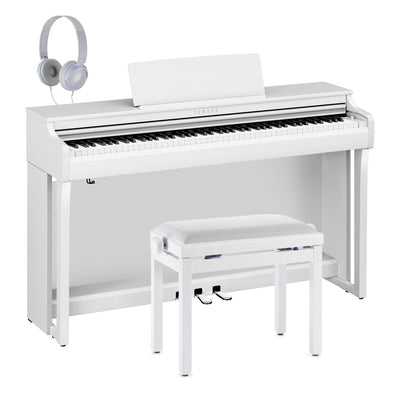 Yamaha CLP-825WH Clavinova Digital Piano White Satin Bundle