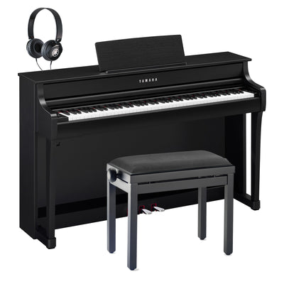 Yamaha CLP-835B Clavinova Digital Piano Black Walnut Bundle