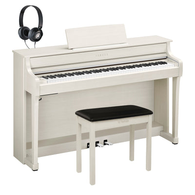 Yamaha CLP-835WB Clavinova Digital Piano White Birch Bundle