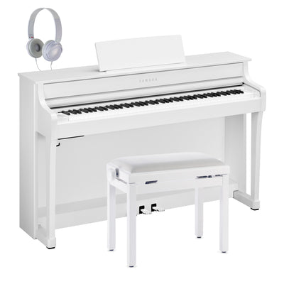Yamaha CLP-835WH Clavinova Digital Piano White Bundle
