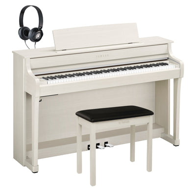 Yamaha CLP-845WB Clavinova Digital Piano White Birch Bundle - Fair Deal Music