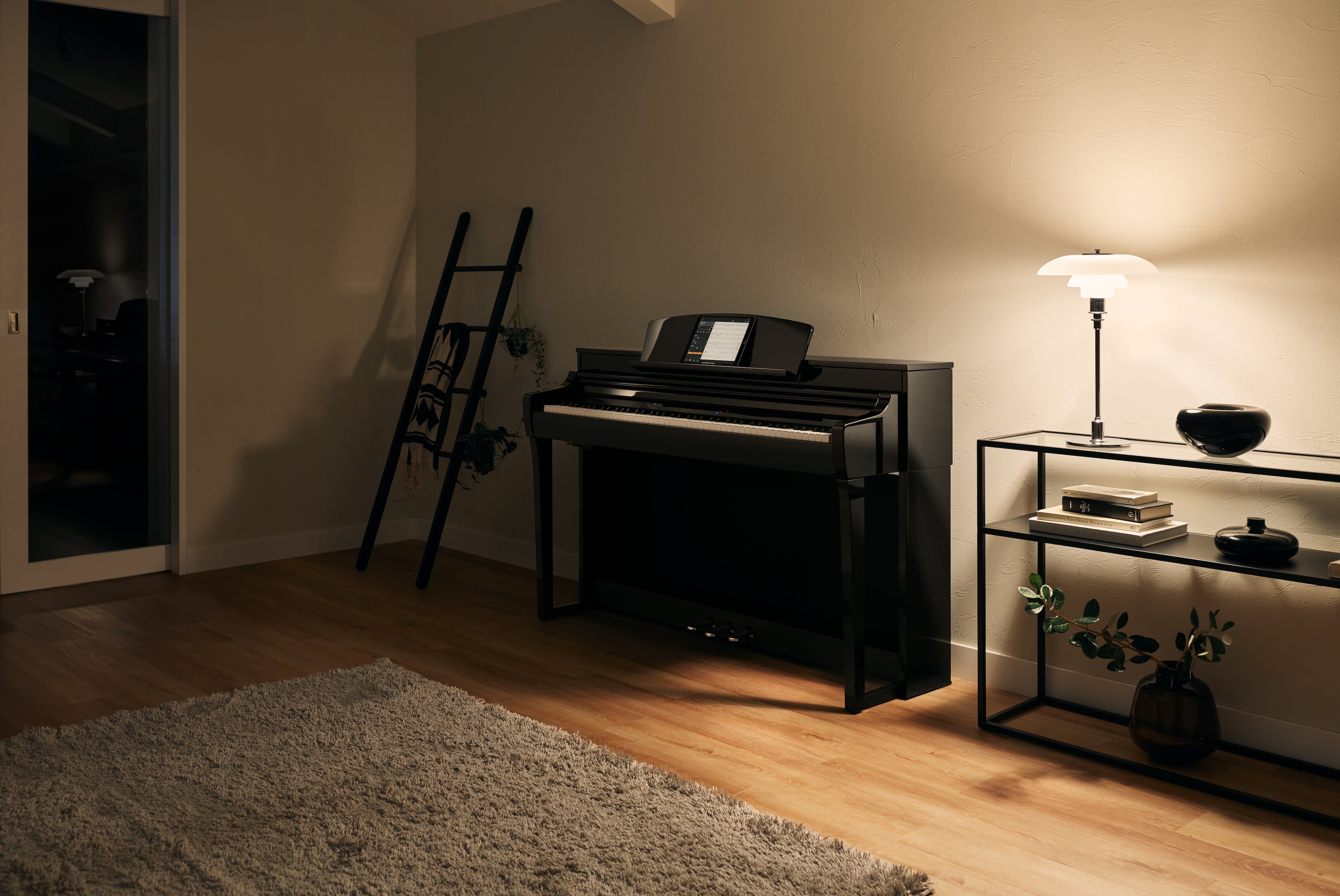 Yamaha CSP-255PE Clavinova Smart Piano Polished Ebony - Fair Deal Music