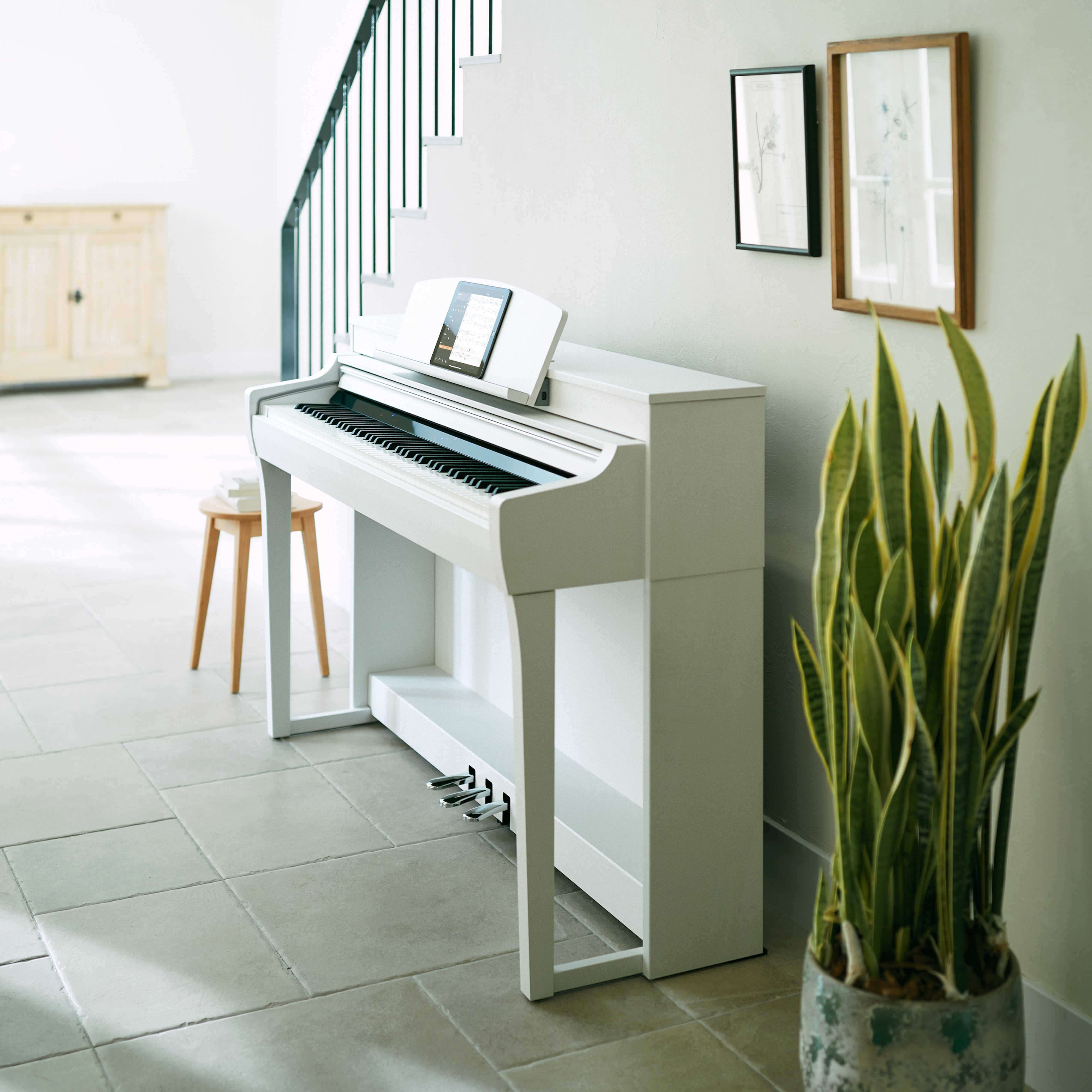 Yamaha CSP-255WH Clavinova Smart Piano White - Fair Deal Music