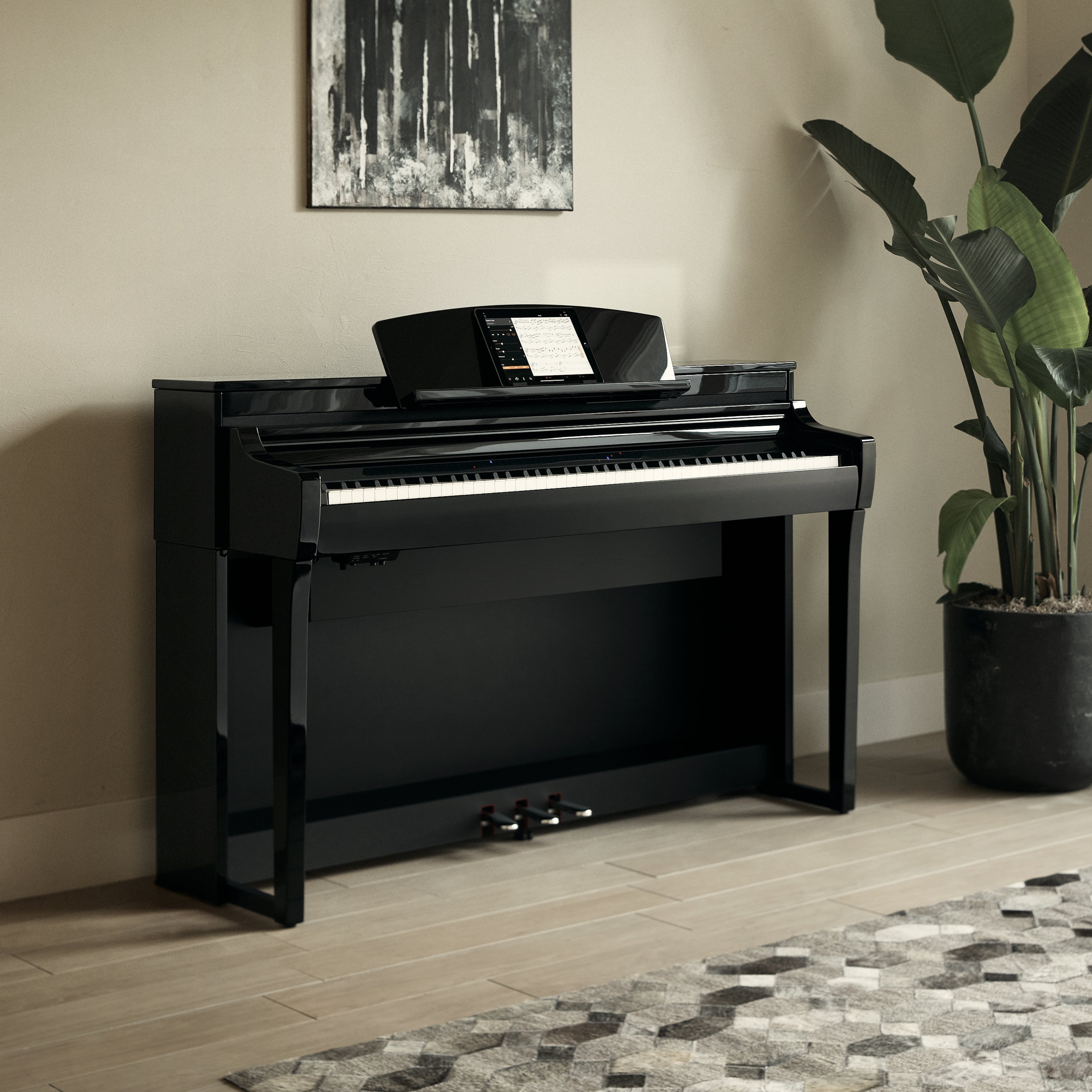Yamaha CSP-275PE Clavinova Smart Piano Polished Ebony - Fair Deal Music