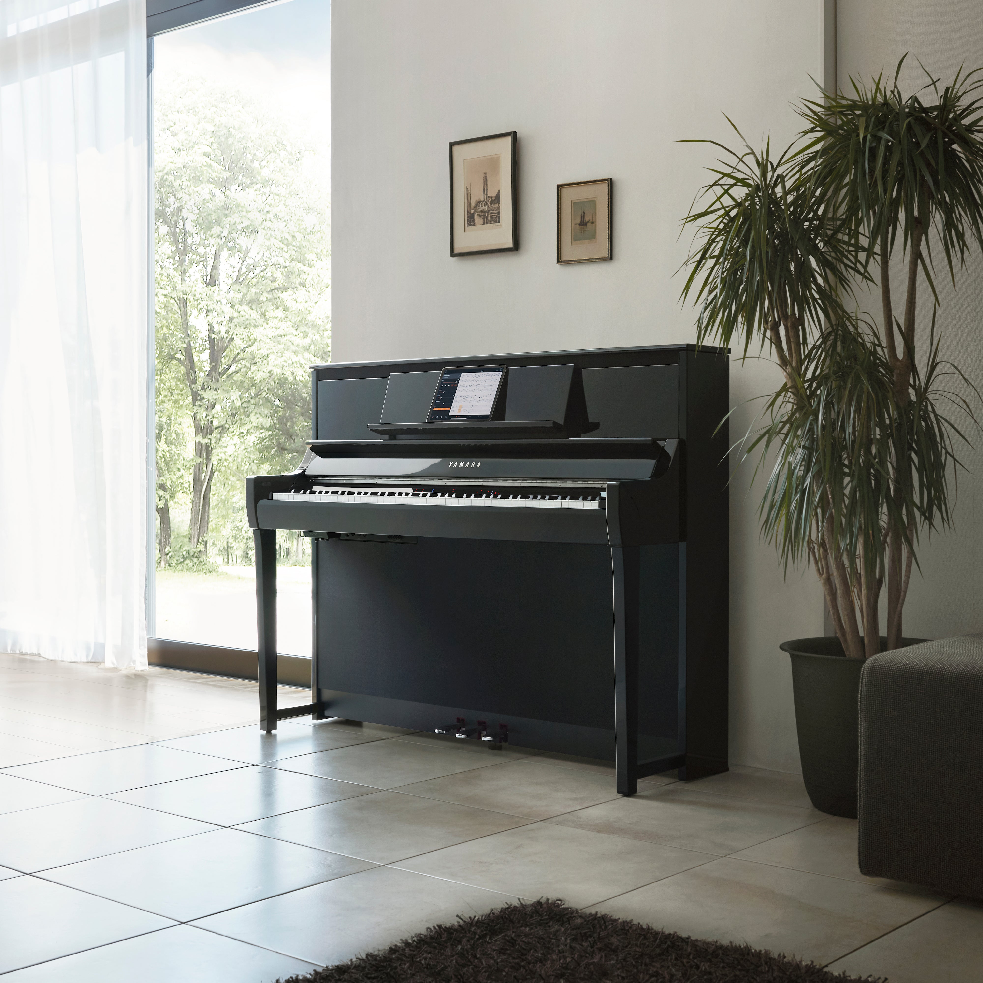 Yamaha CSP-295PE Clavinova Smart Piano Polished Ebony - Fair Deal Music