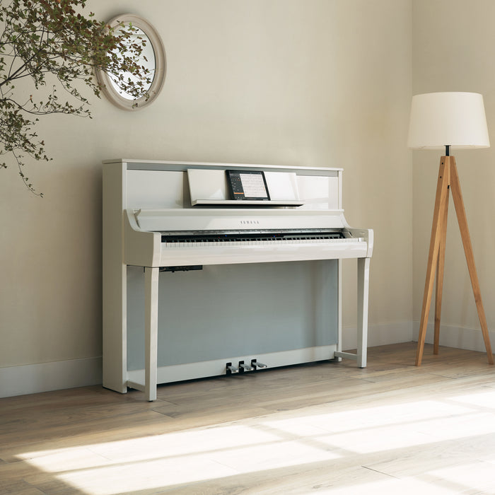Yamaha CSP-295PWH Clavinova Smart Piano Polished White - Fair Deal Music