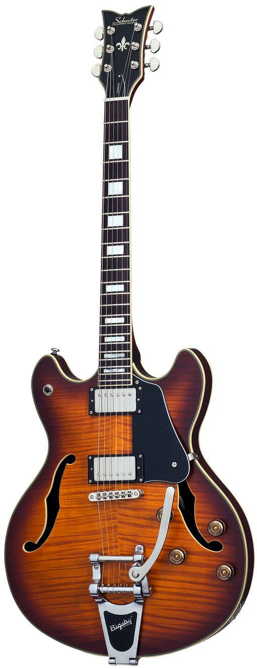 Schecter Corsair Custom with Bigsby, Vintage Sunburst Pearl - Fair Deal Music
