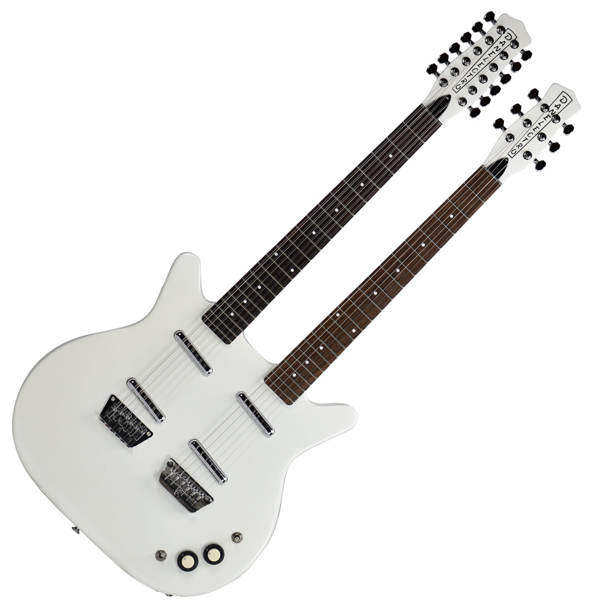 Danelectro 6/12 Doubleneck Electric Guitar ~ White Pearl — Fair