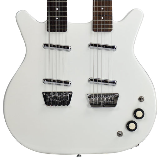 Danelectro 6/12 Doubleneck Electric Guitar ~ White Pearl - Fair Deal Music