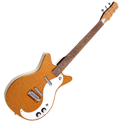 Danelectro '59M NOS Electric Guitar ~ Orange Metal Flake - Fair Deal Music