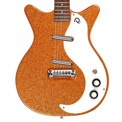 Danelectro '59M NOS Electric Guitar ~ Orange Metal Flake - Fair Deal Music