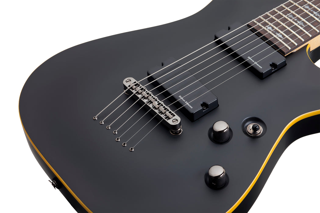 Schecter Demon-7 Electric Guitar Aged Black Satin - Fair Deal Music