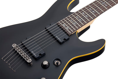 Schecter Demon-7 Electric Guitar Aged Black Satin - Fair Deal Music