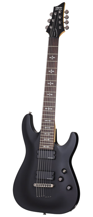 Schecter Demon-7 Electric Guitar Aged Black Satin - Fair Deal Music