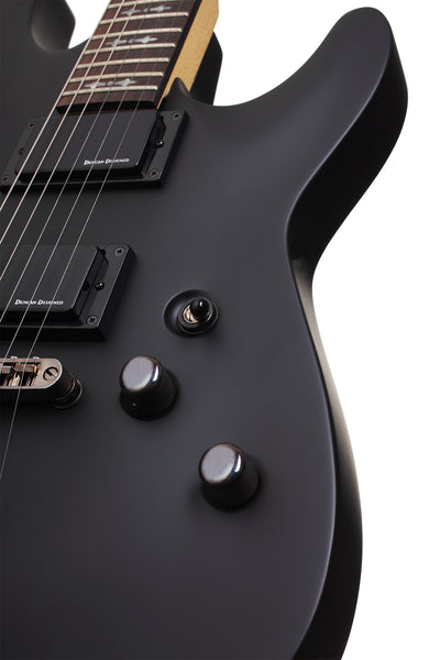 Schecter Demon-7 Electric Guitar Aged Black Satin - Fair Deal Music