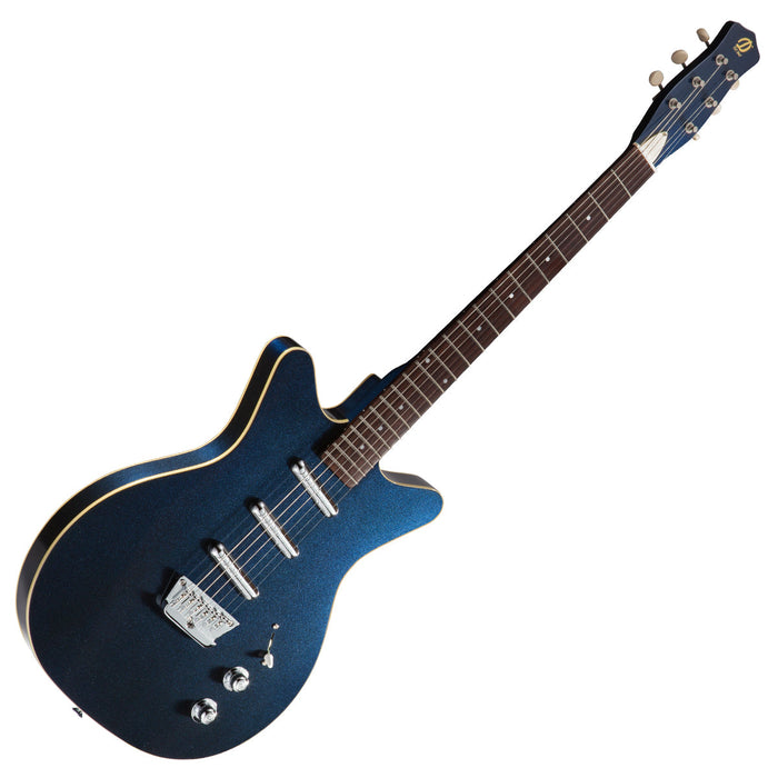 Danelectro Triple Divine Guitar ~ Metallic Blue - Fair Deal Music