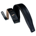Levy's Larsen Deluxe Top Grain Leather w Garment Leather Back & Padding 3" - Black Guitar Strap - Fair Deal Music