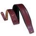 Levy's Larsen Deluxe Top Grain Leather w Garment Leather Back & Padding 3" - Burgundy Guitar Strap - Fair Deal Music