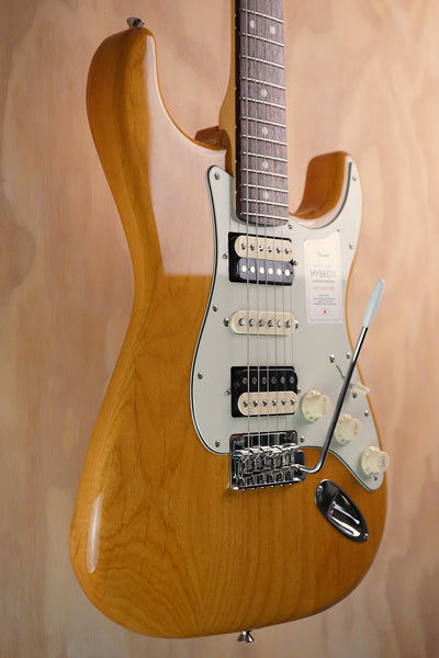 Fender 2024 Collection MIJ Hybrid II Stratocaster HSH Vintage Natural, (Used, Comm)