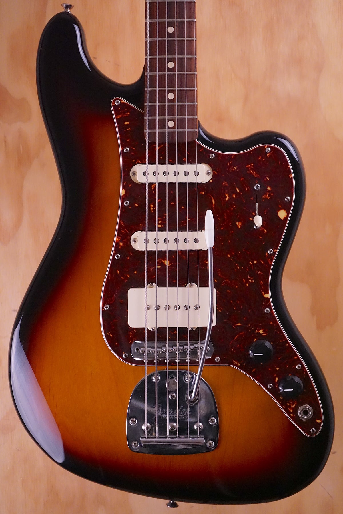 Fender Pawn Shop Bass VI in 3-Colour Sunburst, (Used, Comm) — Fair