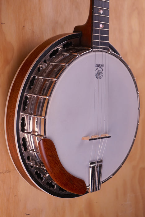 Deering Sierra Deluxe Mahogany banjo, (Used) - Fair Deal Music