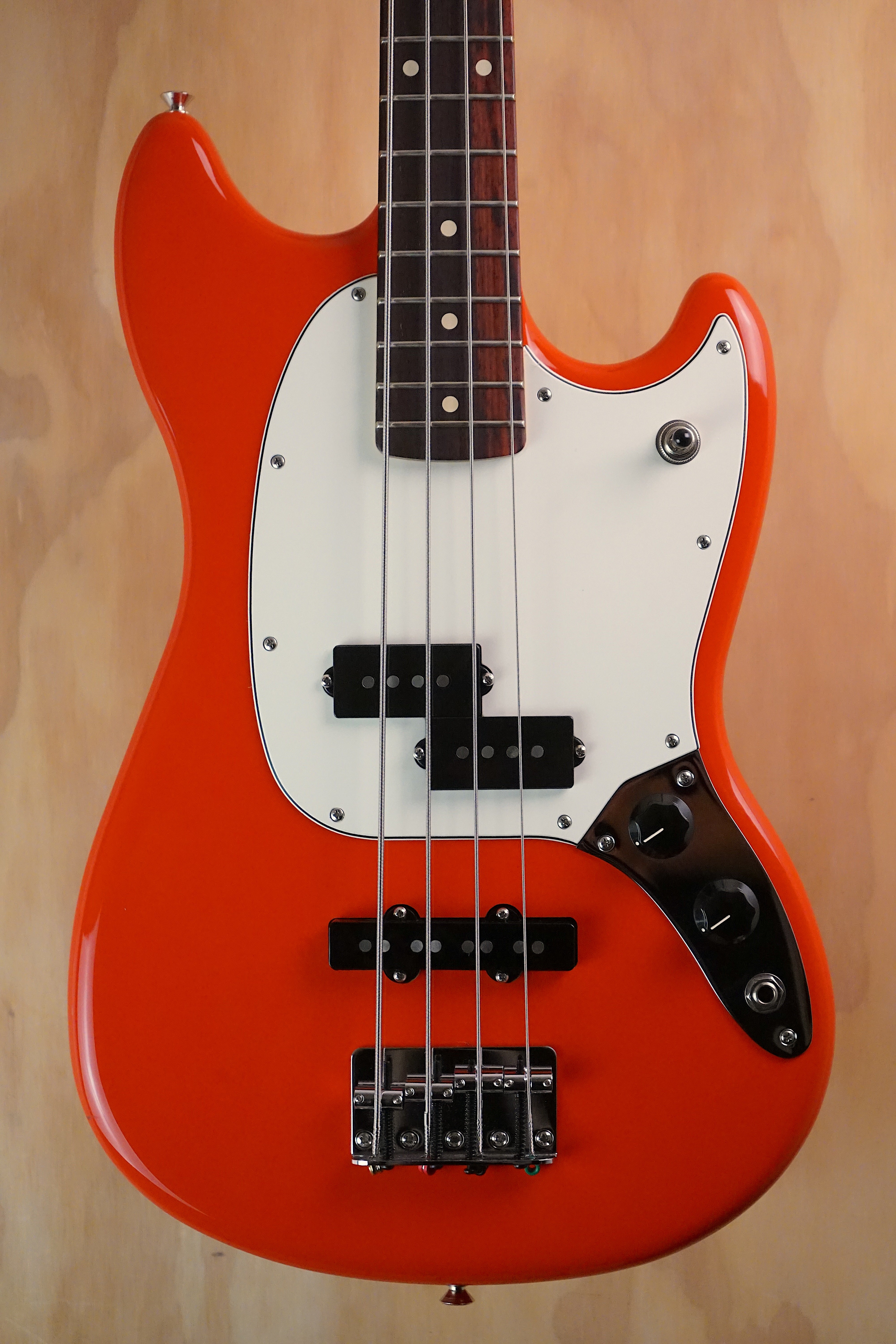2025 Fender Player II Mustang Bass PJ Coral Red, (Used)