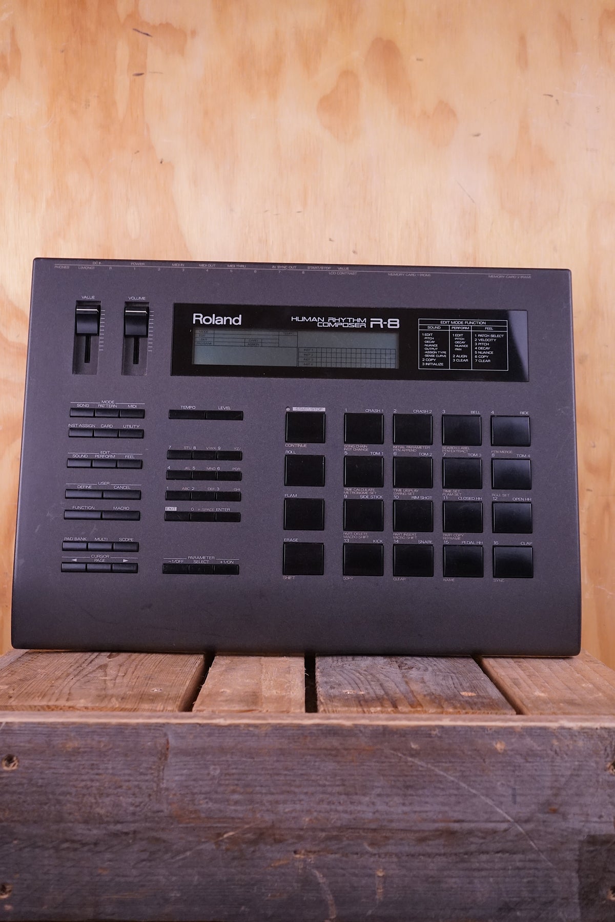 Roland R-8 Human Rhythm Composer, with a Sound Library ROM card, (Used ...