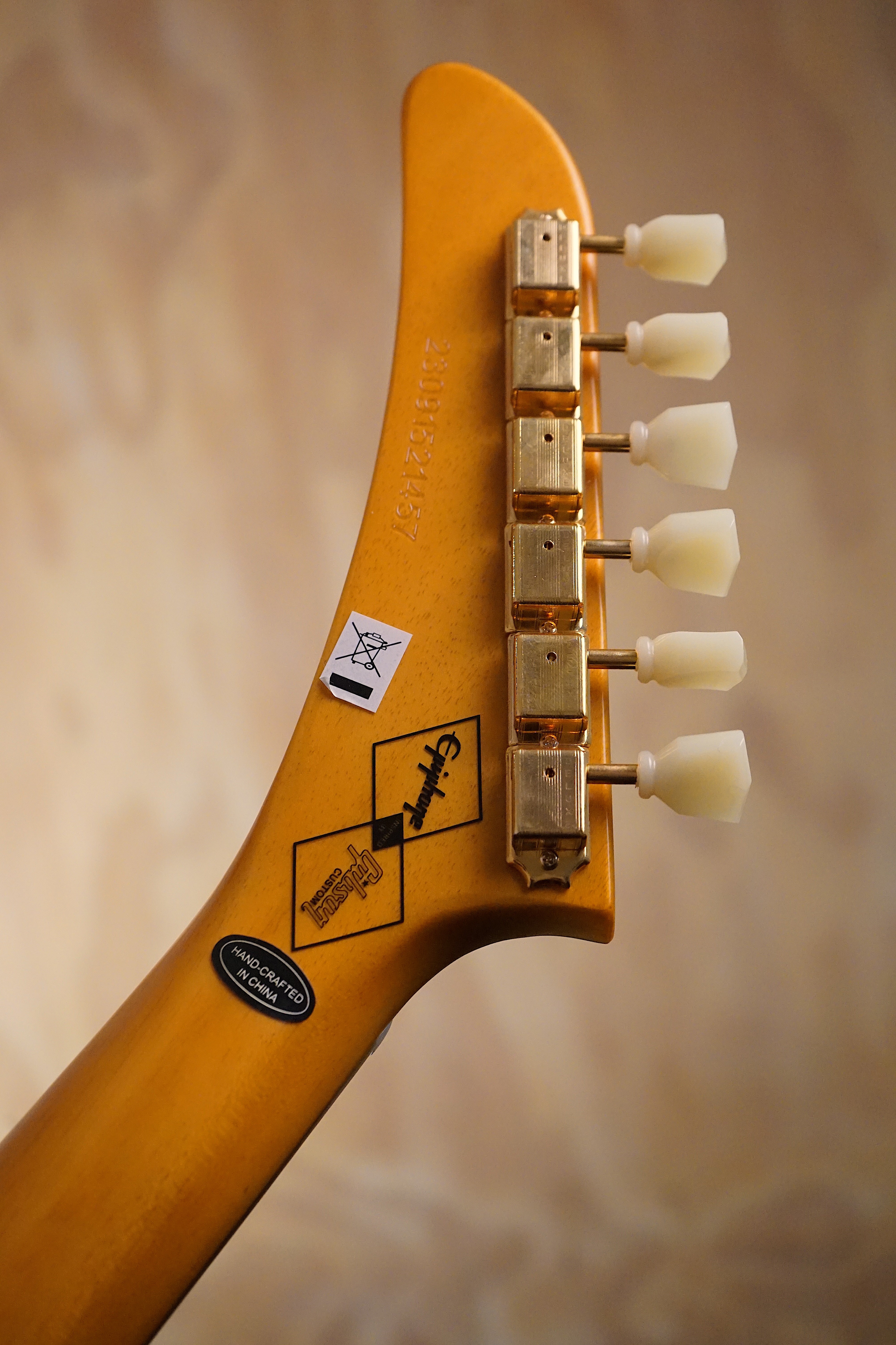 Epiphone Inspired by Gibson Custom 1958 Korina Explorer, (Used)