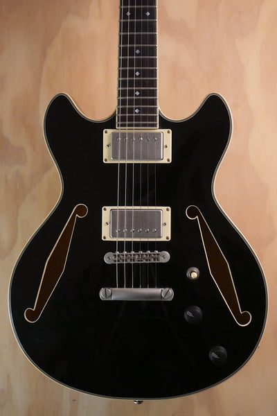 D'Angelico Excel Mini DC Tour Solid Black, (Used)
