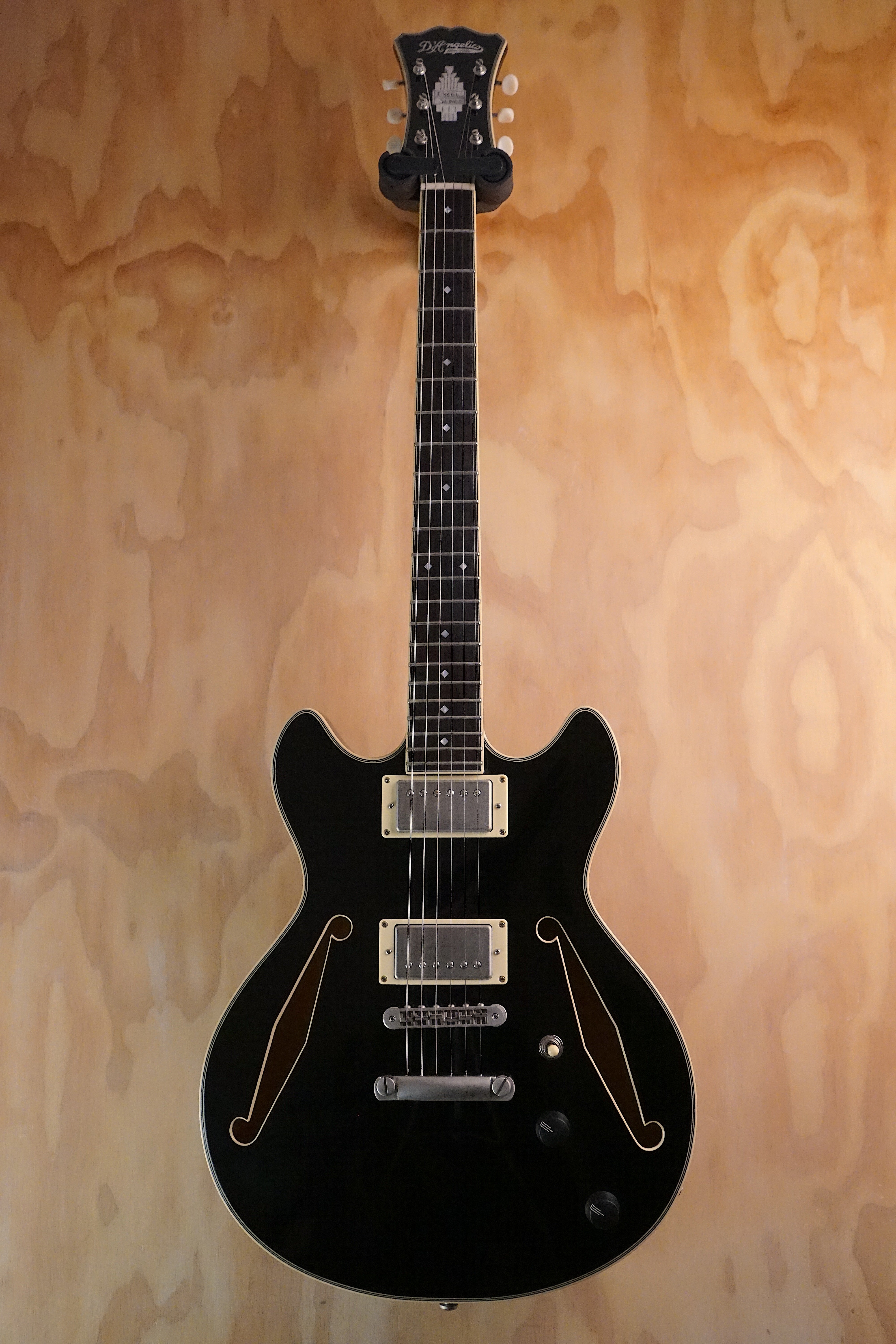 D'Angelico Excel Mini DC Tour Solid Black, (Used)