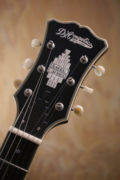 D'Angelico Excel Mini DC Tour Solid Black, (Used)
