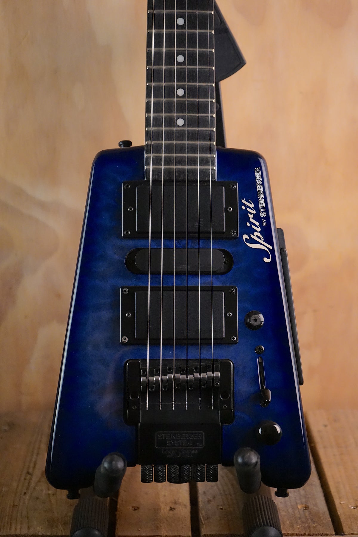 Steinberger Spirit GT-PRO Quilt Top Deluxe Trans Blue, (Used)