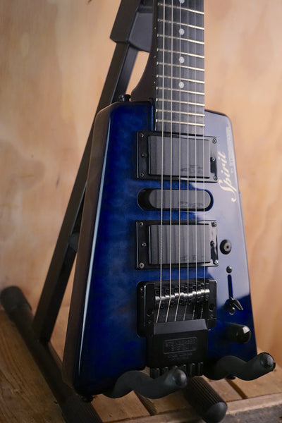 Steinberger Spirit GT-PRO Quilt Top Deluxe Trans Blue, (Used)