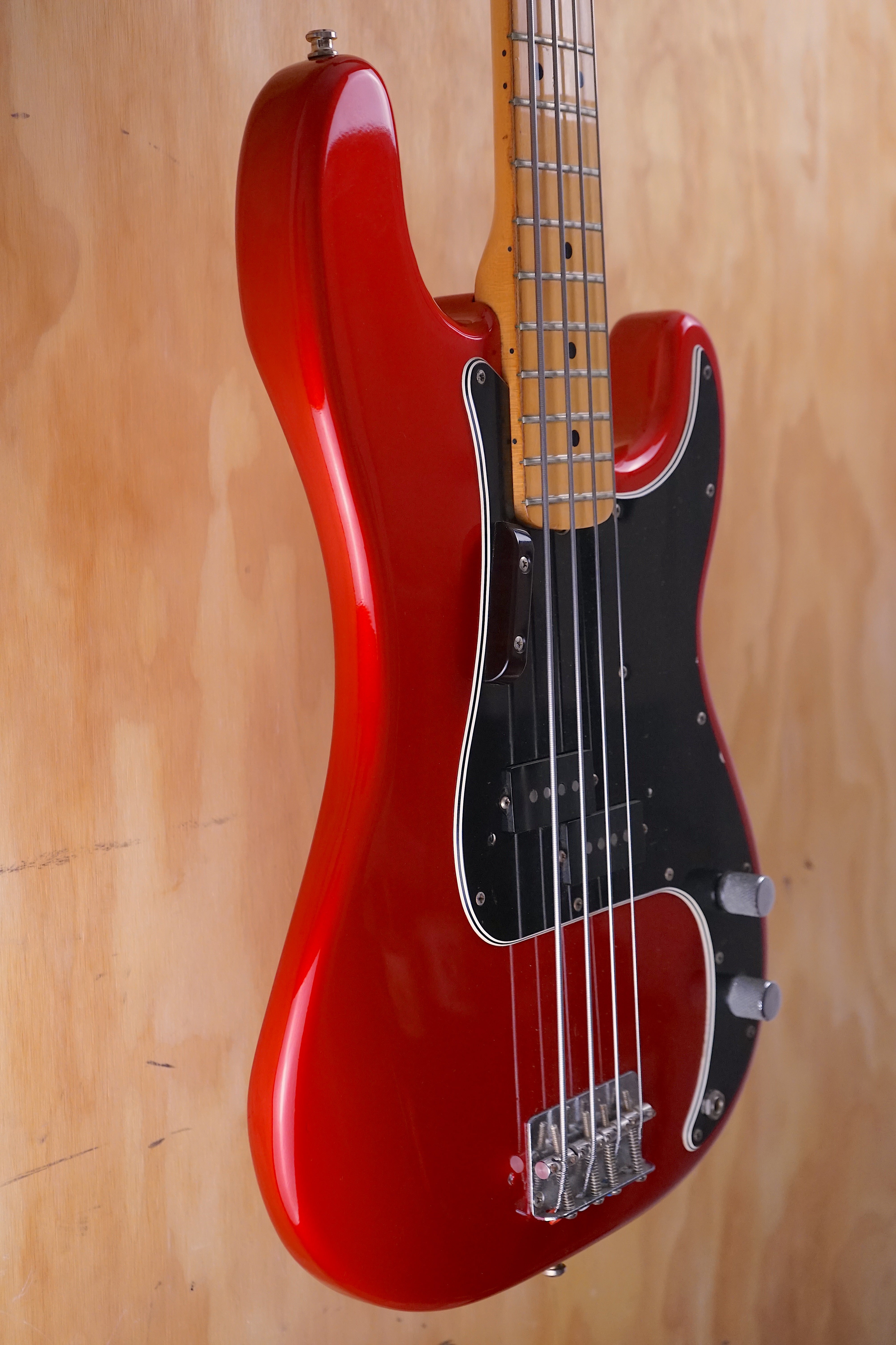 1976 Fender Precision Bass refinished in Candy Apple Red Electric Bass Guitar, (Used) - Fair Deal Music