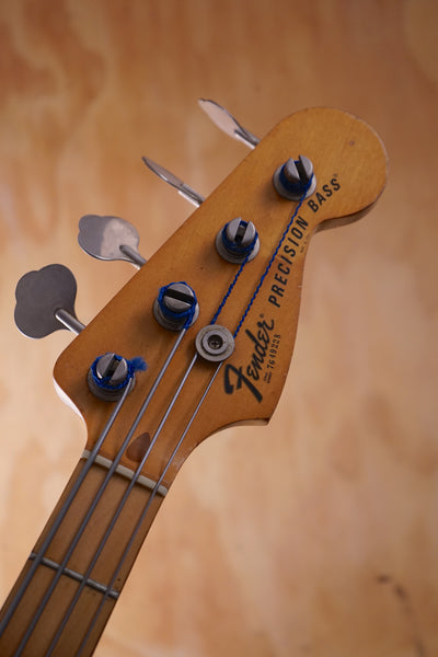 1976 Fender Precision Bass refinished in Candy Apple Red Electric Bass Guitar, (Used) - Fair Deal Music