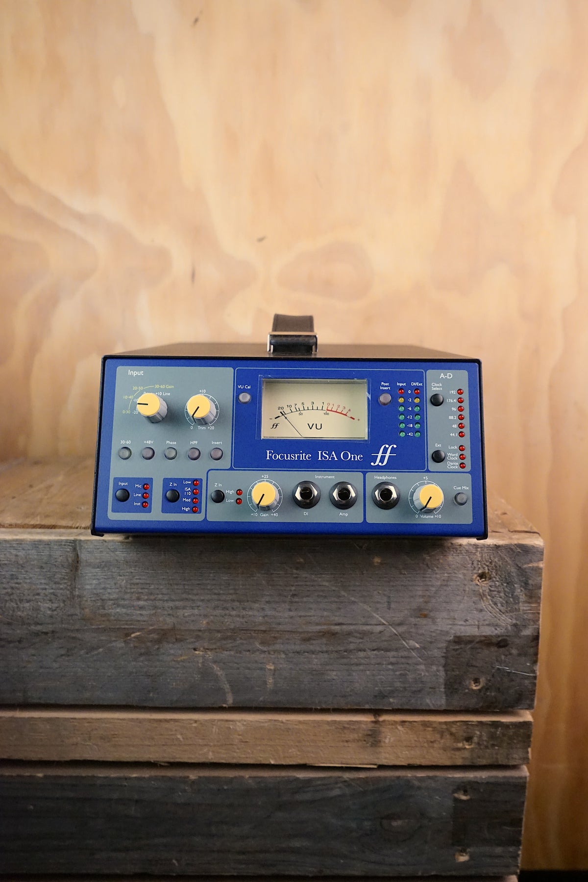Focusrite ISA One Analogue Mic Preamp with ISA ADN2 Dante Card, (Used)