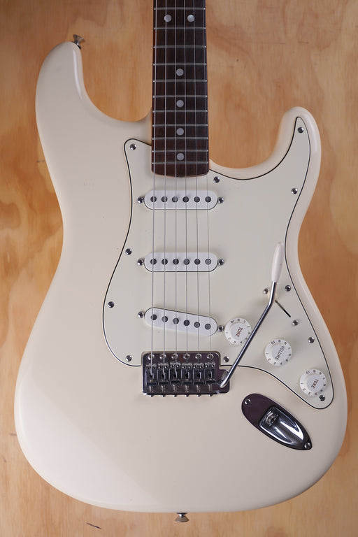 Fender Mexican Standard Stratocaster with an American Standard '60s neck in Olympic White, (Used) - Fair Deal Music