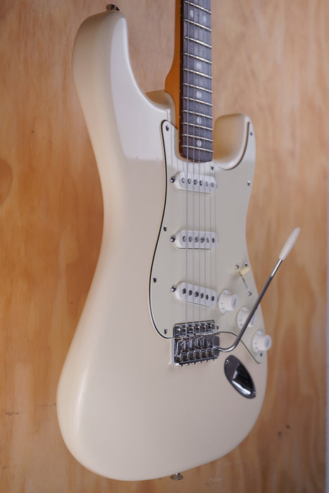 Fender Mexican Standard Stratocaster with an American Standard '60s neck in Olympic White, (Used) - Fair Deal Music