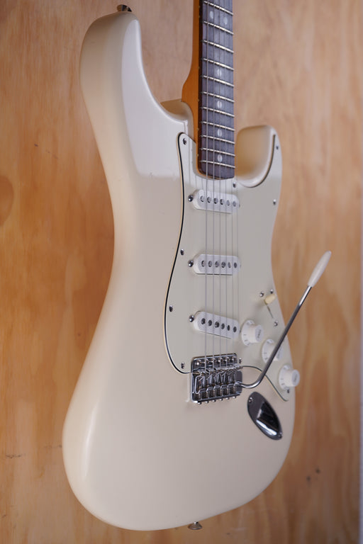 Fender Mexican Standard Stratocaster with an American Standard '60s neck in Olympic White, (Used) - Fair Deal Music