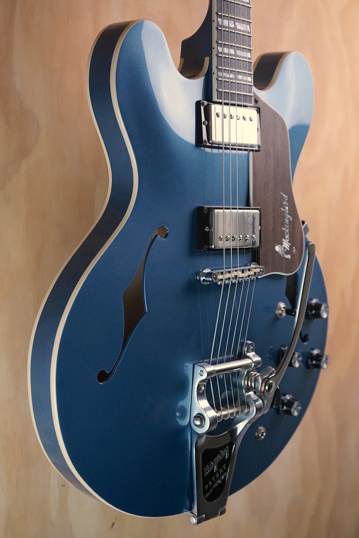 Josh Williams Guitars USA Mockingbird Semi-Hollow Pelham Blue, (Used)