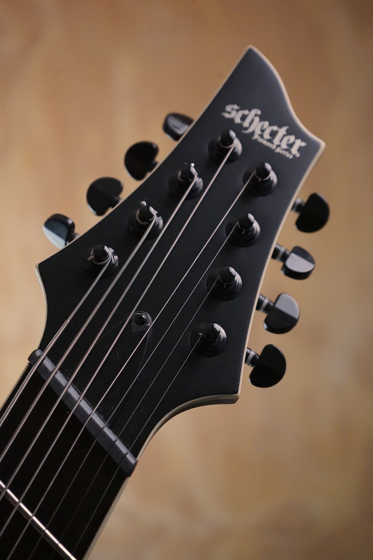 Schecter C-8 MS SLS Elite Evil Twin Satin Black, (Used)